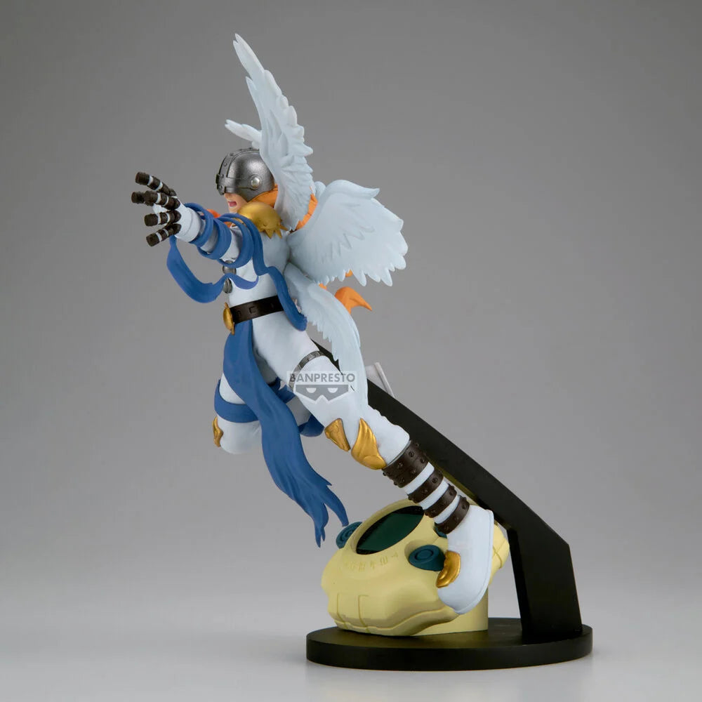 Ocio Digimon Adventure Angemon Figur 22cm, detailreiche Digimon Actionfigur mit weicher Farbgestaltung.