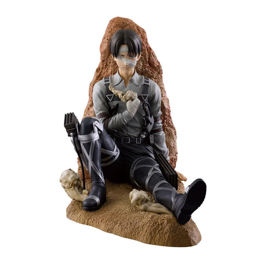 Levi Final Battle Figur von Ocio aus Attack on Titan, 11 cm große Ichibansho Sammlerfigur in dynamischer Kampfpose.