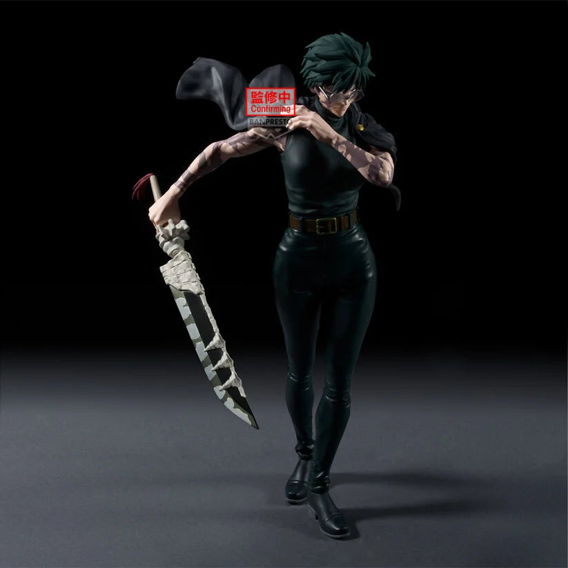 Jujutsu Kaisen Maki Figuren von Ocio, 26 cm groß, detailreiche Darstellung der Anime-Figur mit schwarzen Haaren und Kampfausrüstung