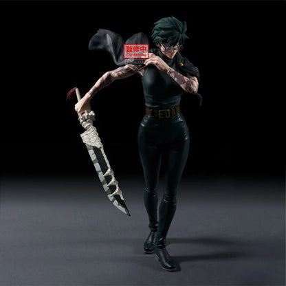 Jujutsu Kaisen Maki Figuren von Ocio, 26 cm groß, detailreiche Darstellung der Anime-Figur mit schwarzen Haaren und Kampfausrüstung