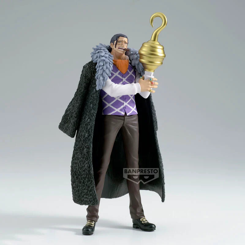 Ocio One Piece Crocodile Figur, 17 cm groß, detailreiche Darstellung des Charakters aus der Grandline Serie.