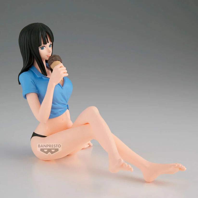 Ocio One Piece Nico Robin Sommerstil Figur 11cm, detailreiche Figur im sommerlichen Outfit, glänzende Glitzer-Optik