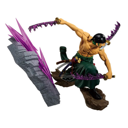 Ocio One Piece Theorama Soul Roronoa Zoro Figuren, 21 cm, detailreiche Darstellung der beliebten Anime-Figur