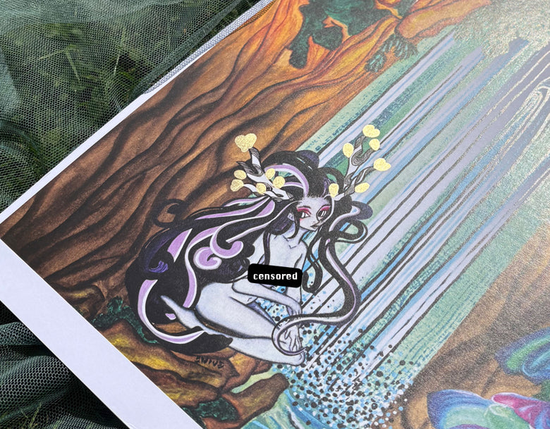 A3 Artwork Print „Moonbath 月光浴“